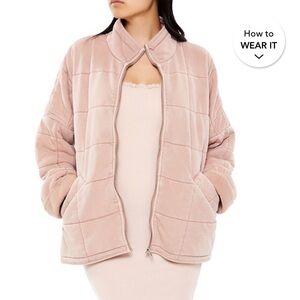 FOREVER 21 quilted jacket L Large NWT